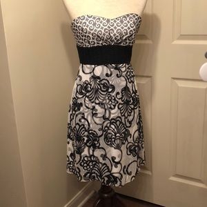 WHBM Strapless cocktail style dress.